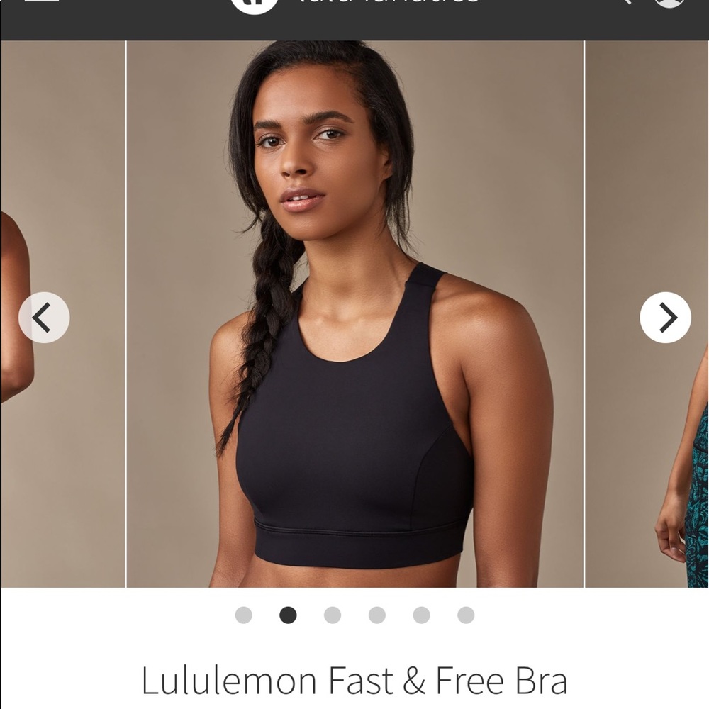 Lululemon Fast and Free Bra, size 8